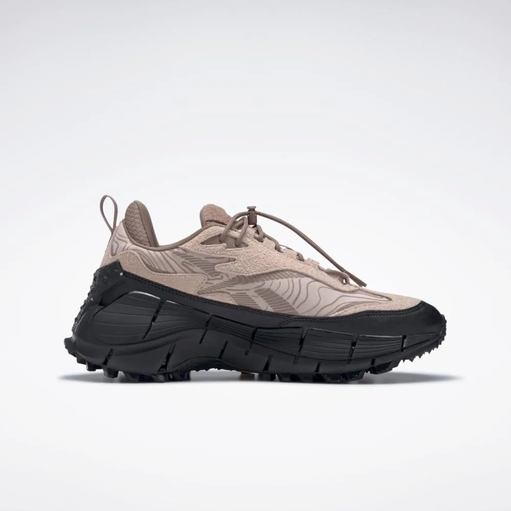 Reebok Footwear Men Zig Kinetica 2.5 Edge Shoes SOFECR/TAUPE/CBLACK