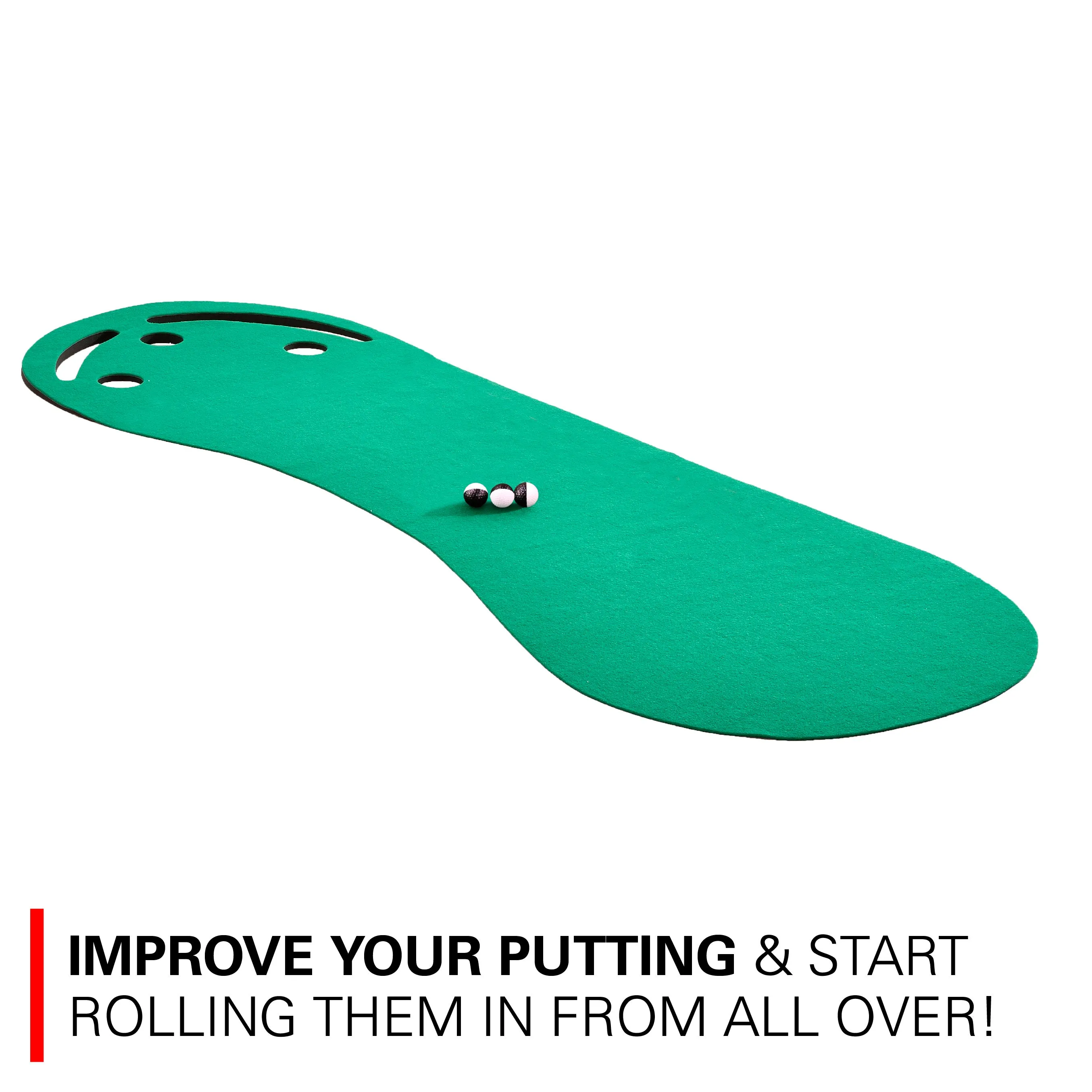 Rukket Putting Green with Alignment Golf Balls