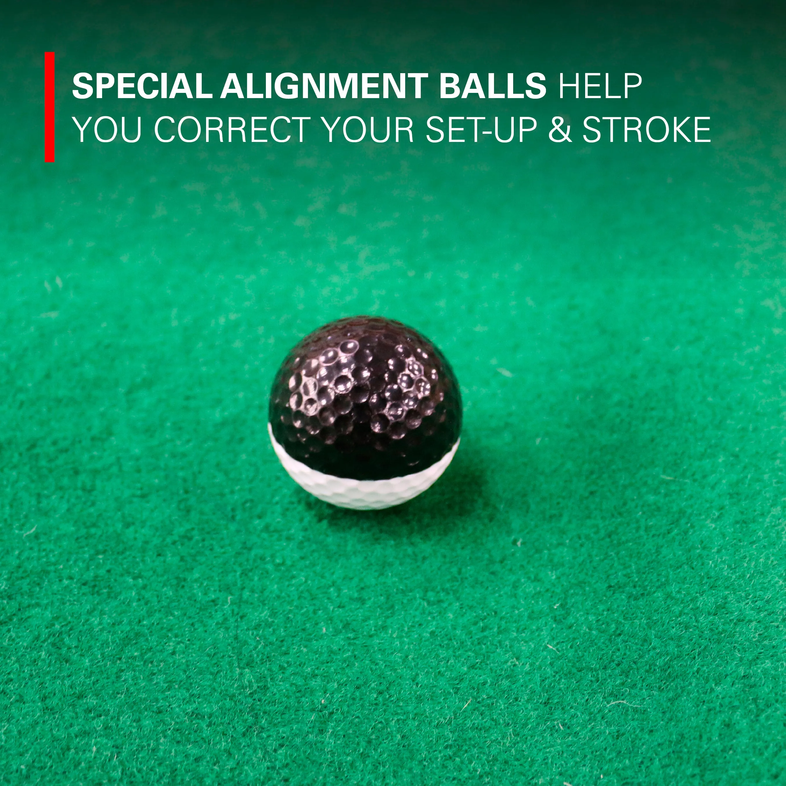Rukket Putting Green with Alignment Golf Balls