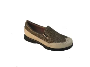 Sandbaggers: Women's Golf Shoes - Vanessa Bronze Sparkle