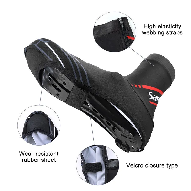 Santic LandWay Black Cycling Overshoes