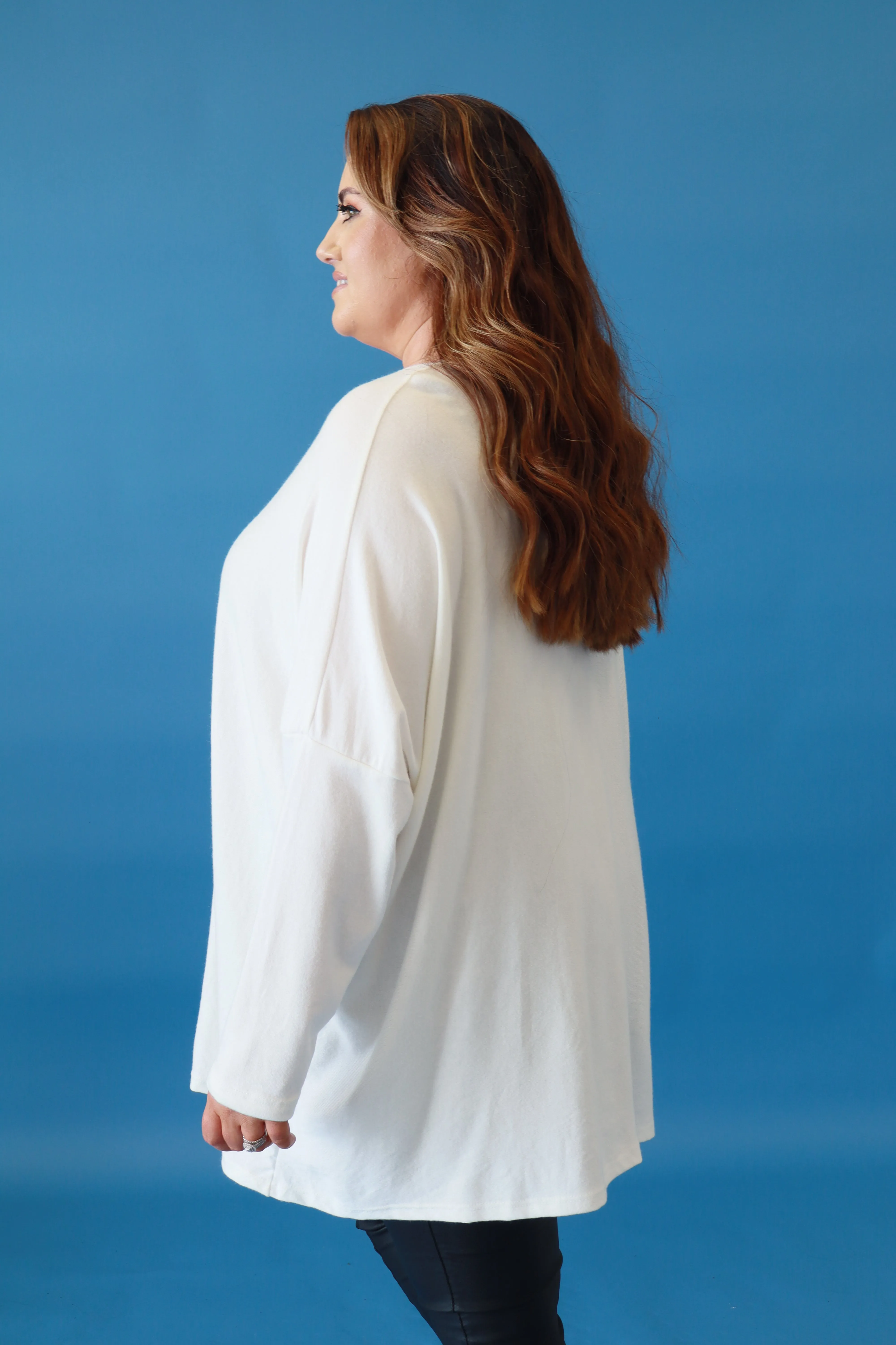 Sarah Fine Knit Jumper in Cream