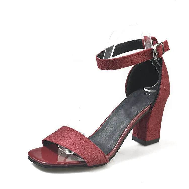 SH368 - Suede Fashion Wedge Sandals