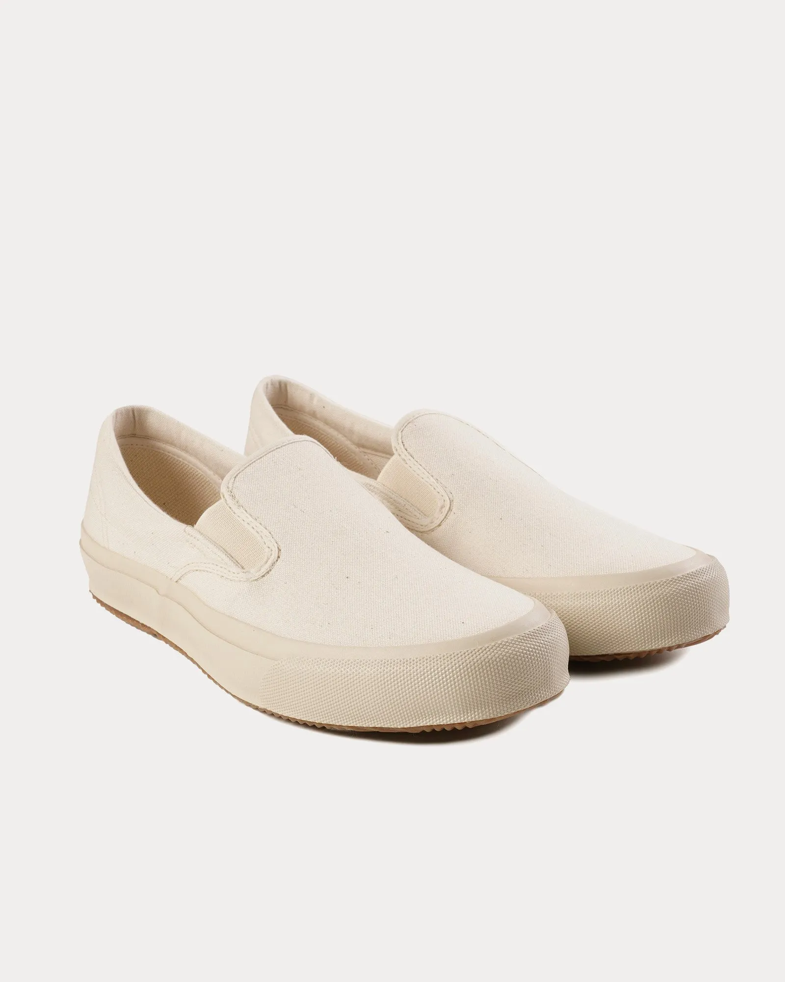 Sidegoa Canvas Natural Slip On Sneakers