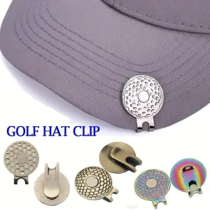 Silver Magnetic Golf Ball Marker Hat Clip for Precision Aim