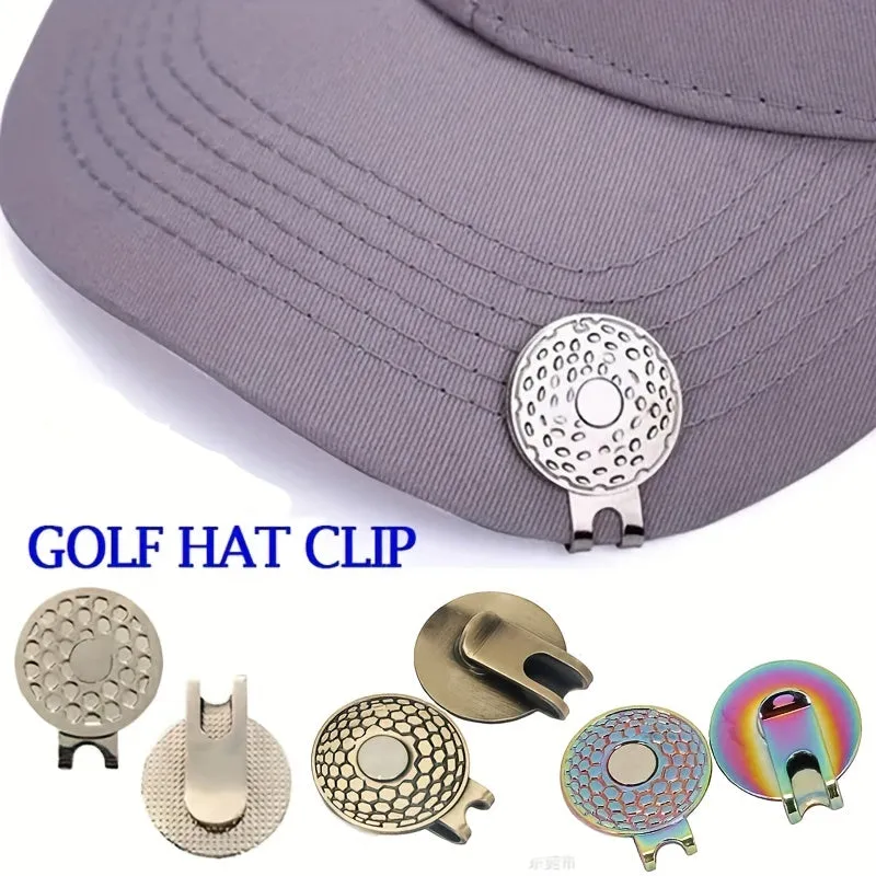 Silver Magnetic Golf Ball Marker Hat Clip for Precision Aim