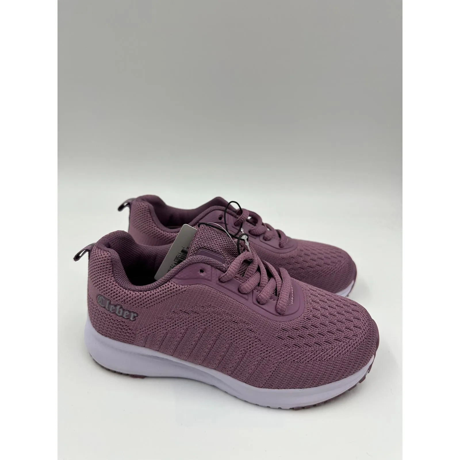 Small Kid Size 13, Purple Sneaker, White Sole & Laces with a Plum Purple Color