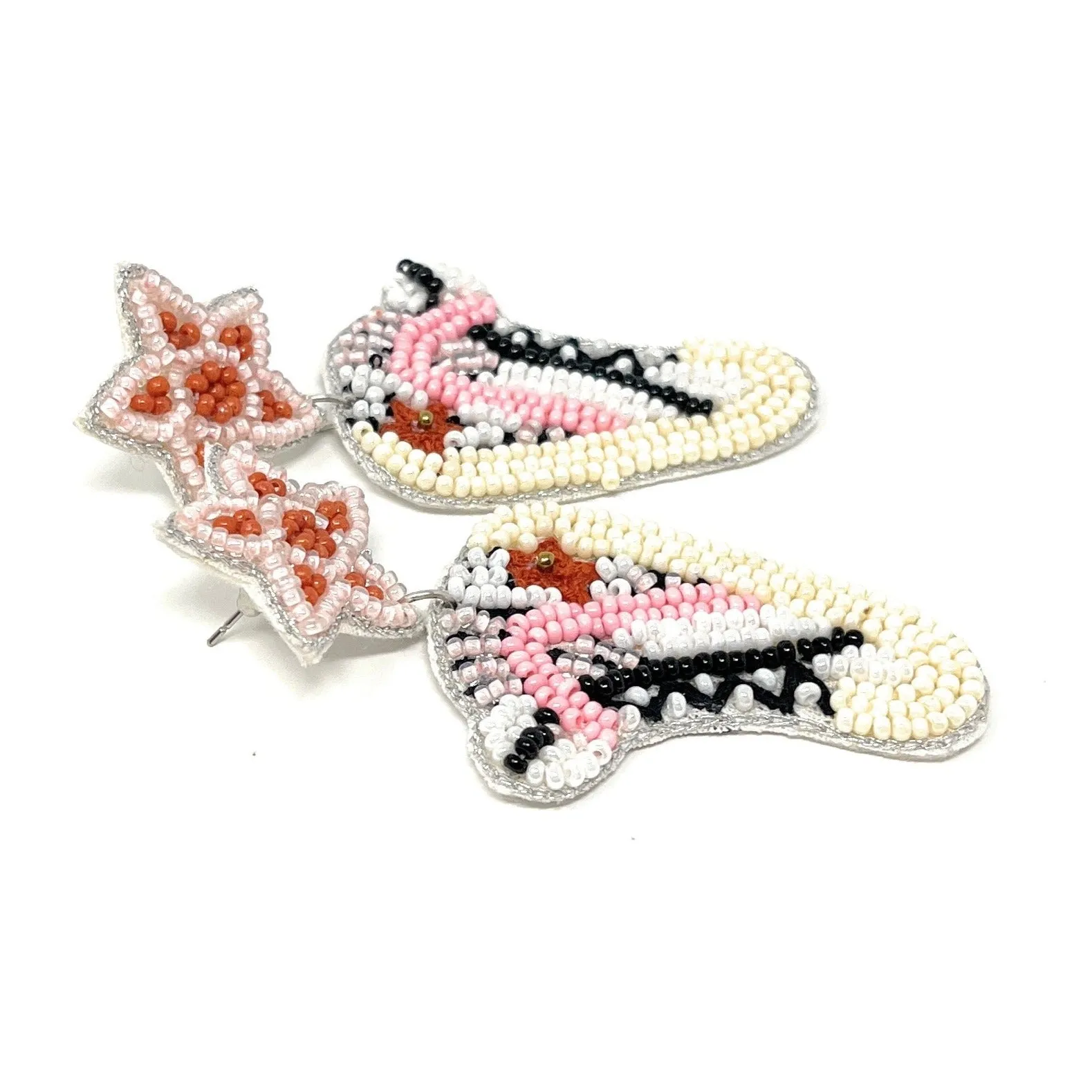 Sneakers Beaded Earrings