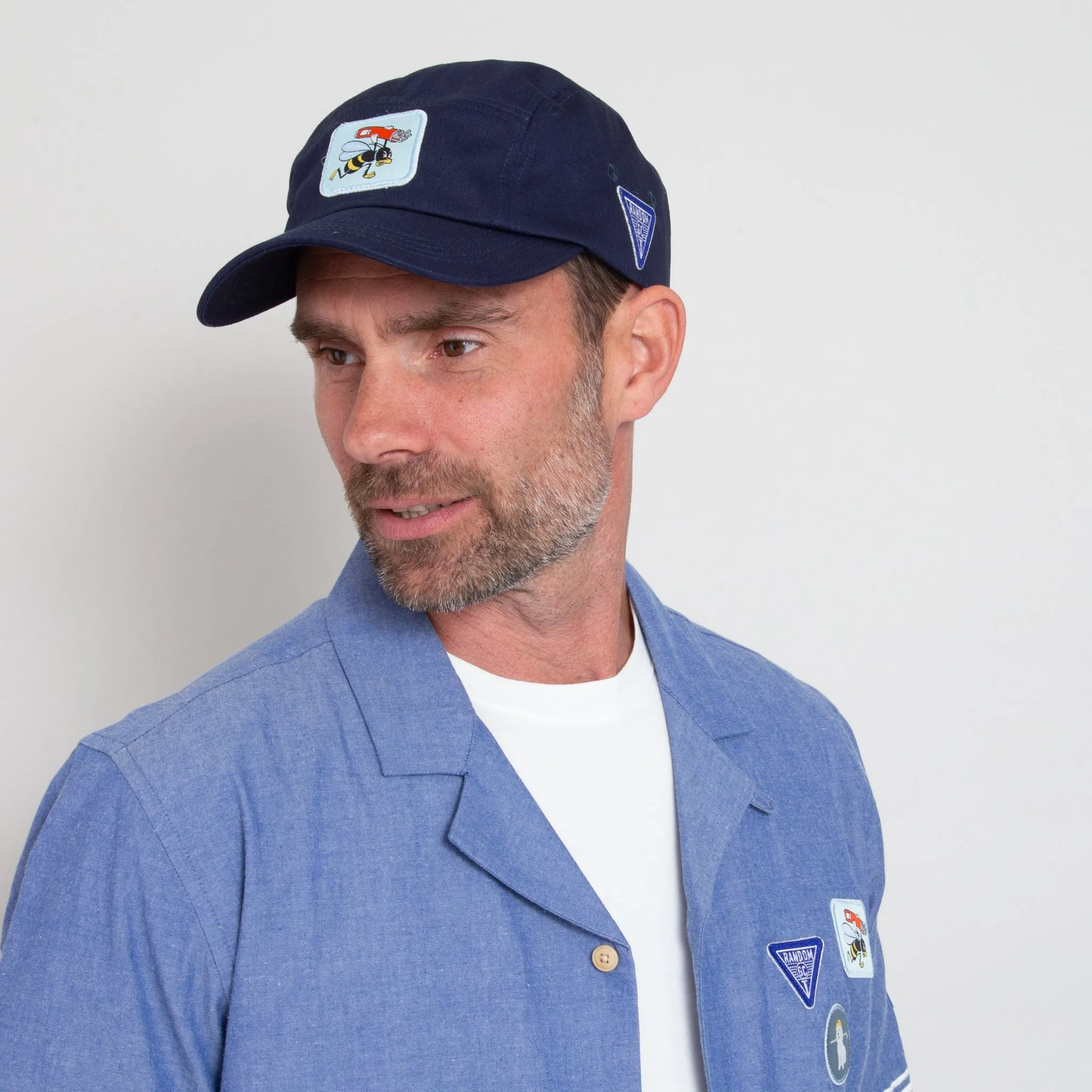 Sounder x Random Golf Club Five Panel Cap in Navy