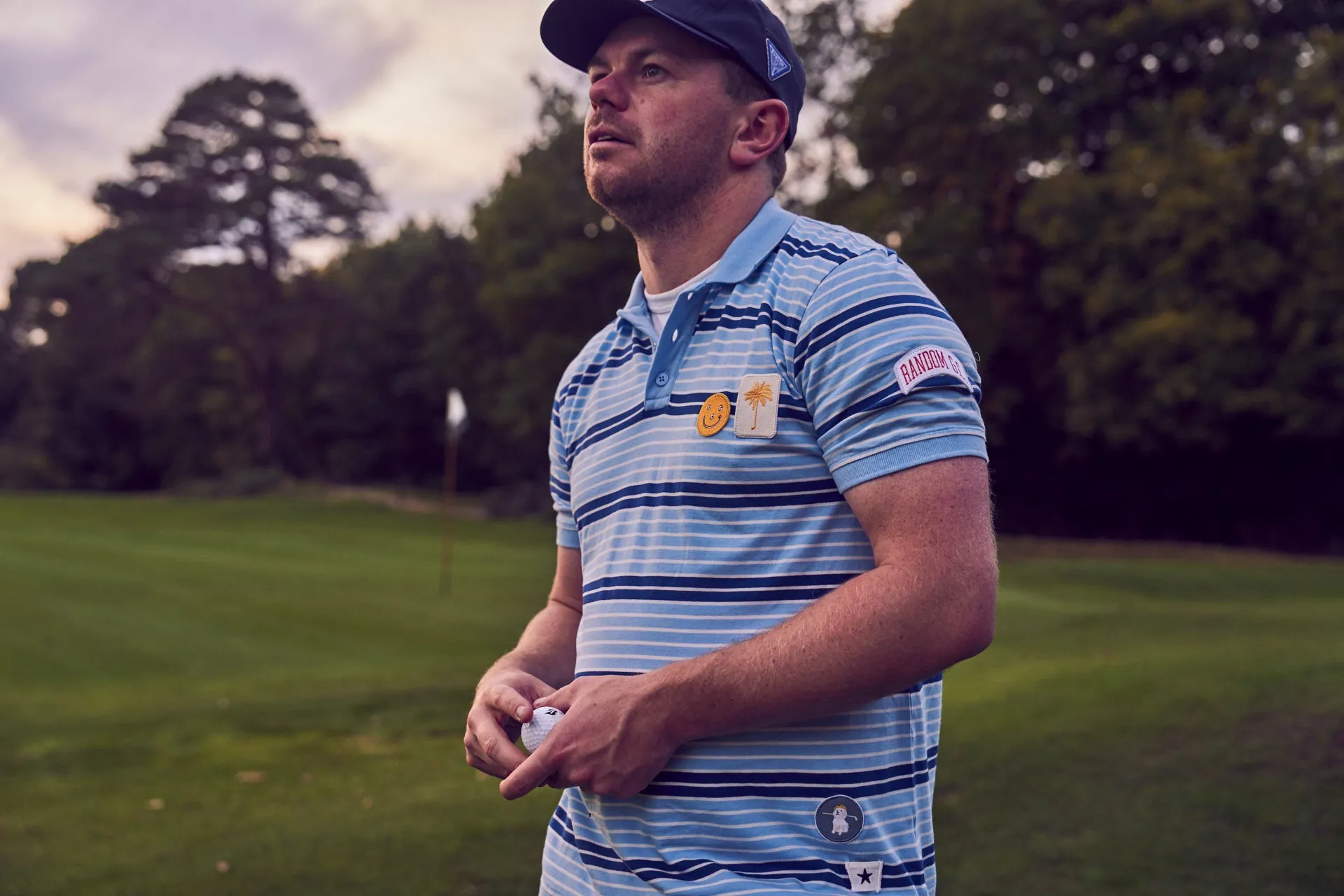 Sounder x Random Golf Club Five Panel Cap in Navy