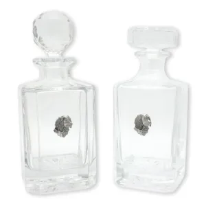 Spaniel Head Designed Cut Crystal Glass Decanter
