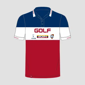SSSA GOLF EVENT POLO NAVY RED