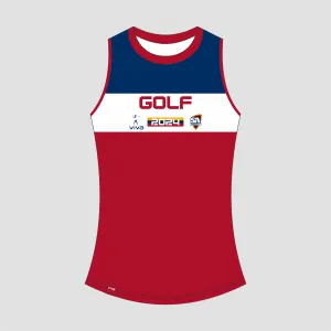 SSSA GOLF EVENT SINGLET NAVY RED