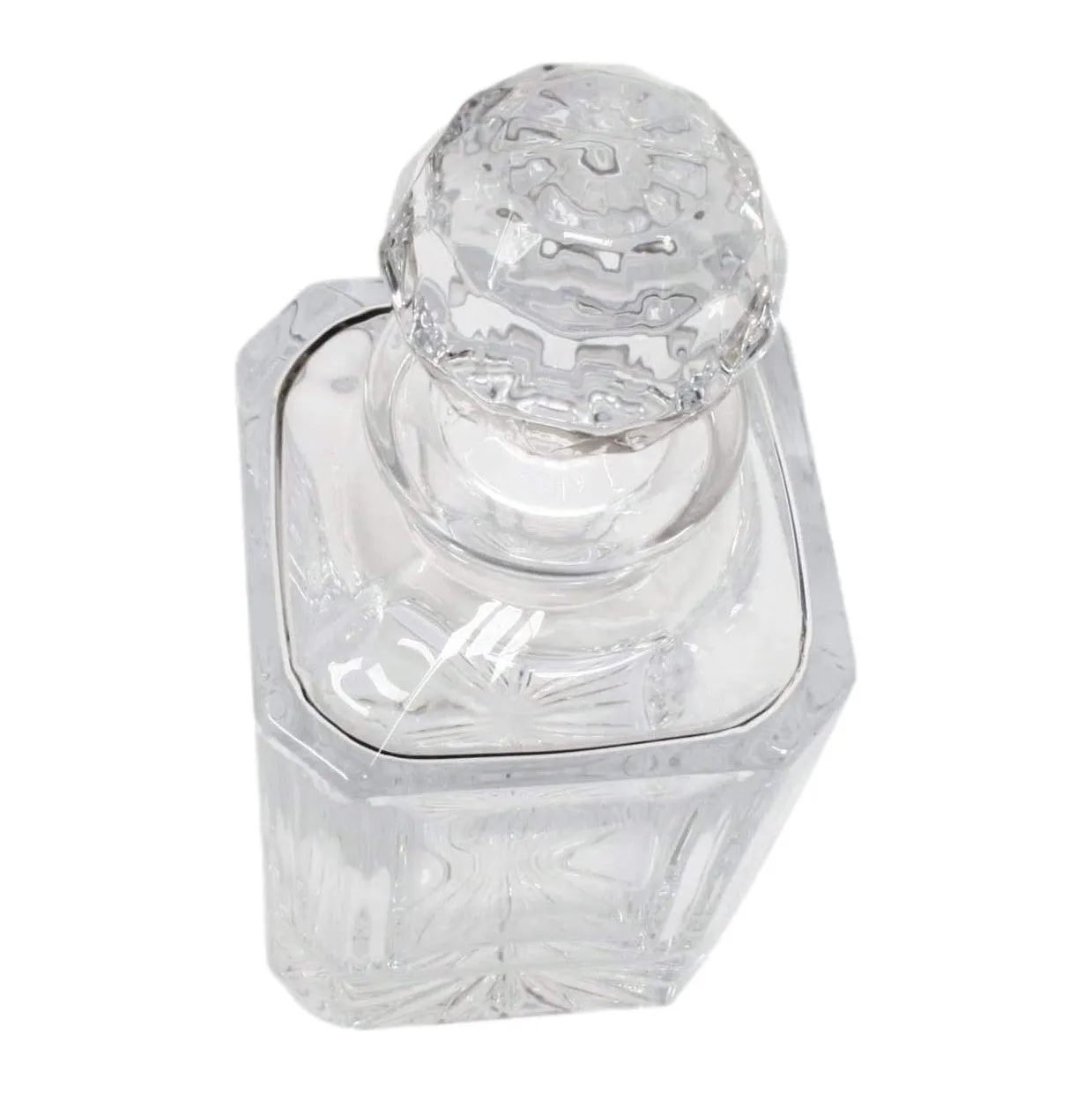 Stag Cut Crystal Glass Decanter With Golf Ball or Square Stopper