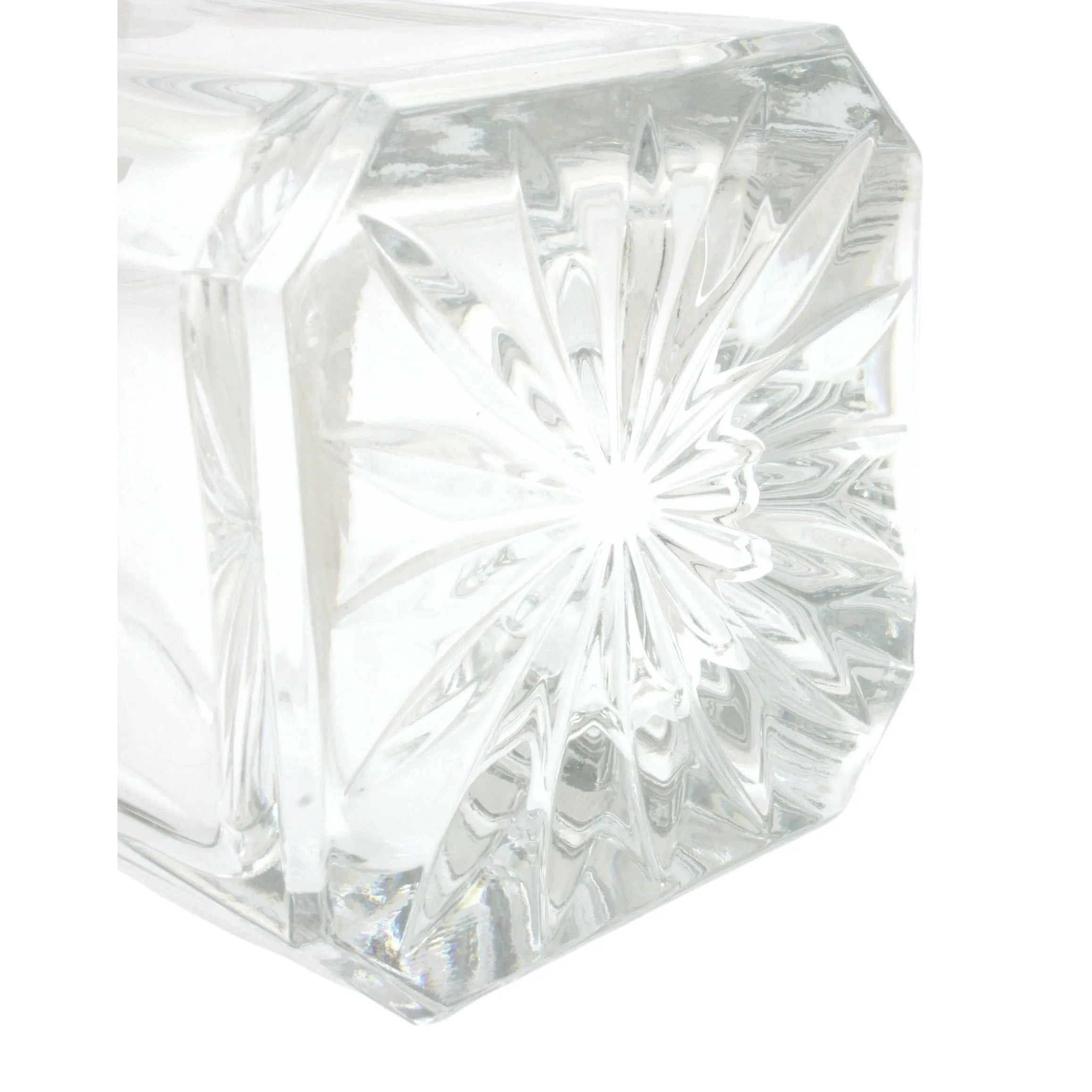 Stag Cut Crystal Glass Decanter With Golf Ball or Square Stopper