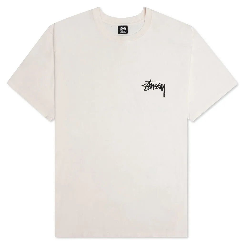 Stussy Skate Posse Pigment Dyed Tee White