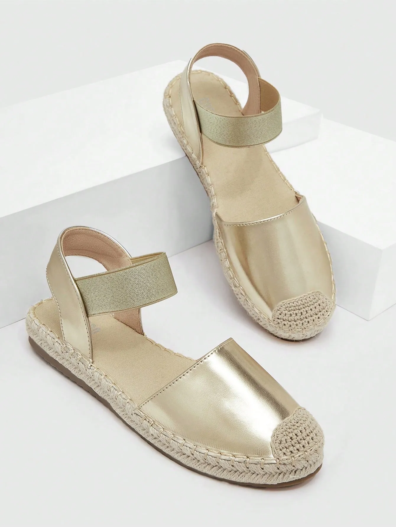 Styleloop Woman Shoes Minimalist Ankle Strap Espadrille Flats For Summer Vacation Shoes Summer Sale