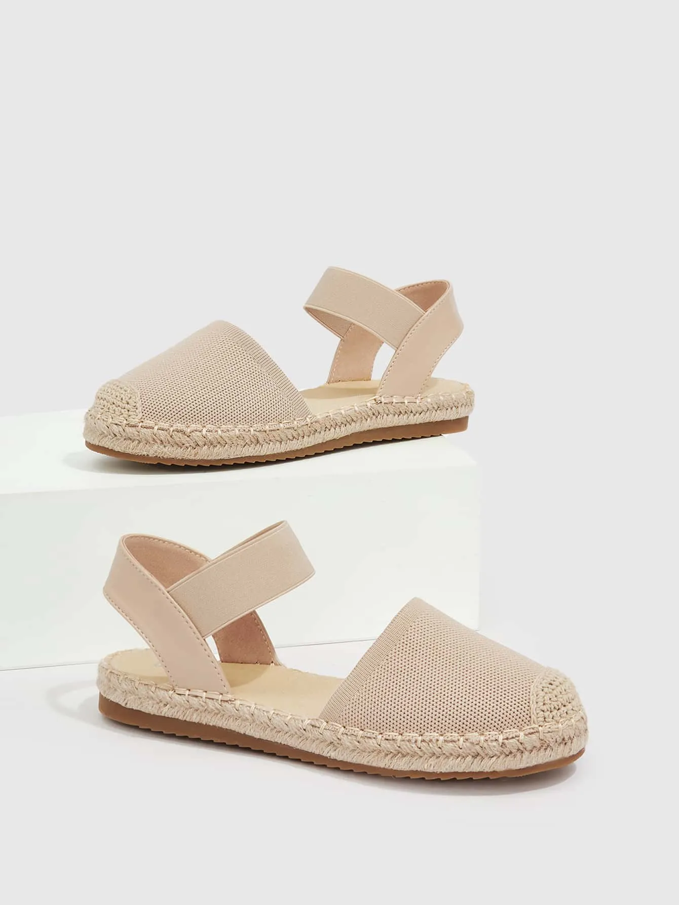 Styleloop Woman Shoes Minimalist Ankle Strap Espadrille Flats For Summer Vacation Shoes Summer Sale