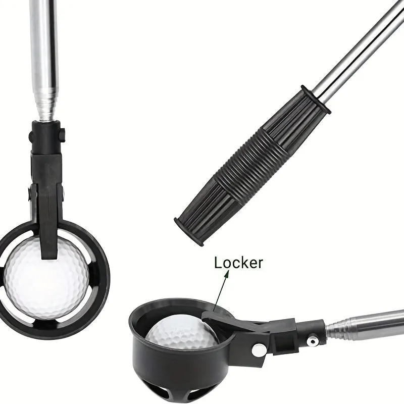 Telescopic Stainless Steel Golf Ball Retriever  Essential Golf Accessory