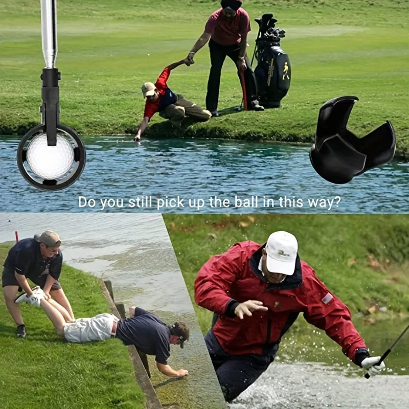 Telescopic Stainless Steel Golf Ball Retriever  Essential Golf Accessory