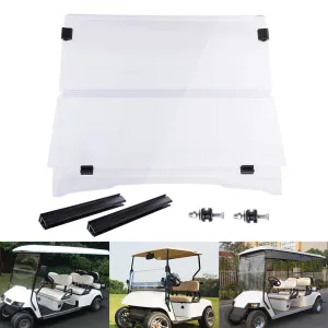 TheLAShop EZGO TXT 1995-2013 Folding Acrylic Golf Cart Windshield Clear