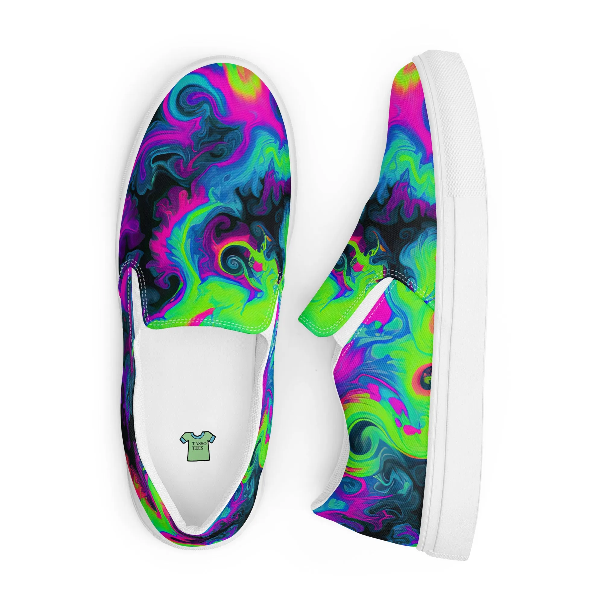 Tie Dye Women’s slip-on canvas shoes