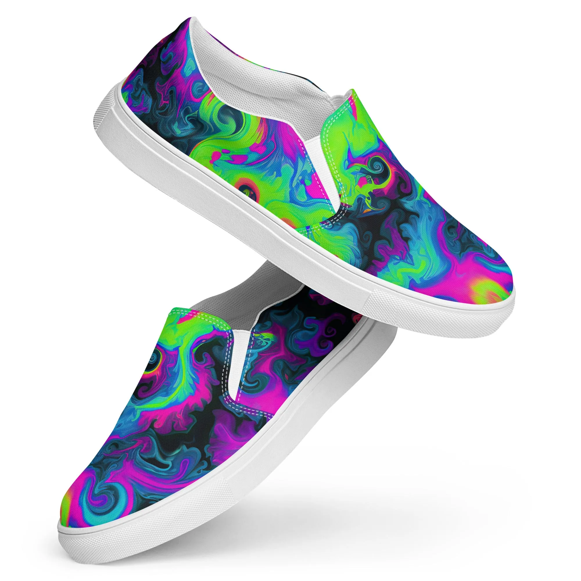Tie Dye Women’s slip-on canvas shoes