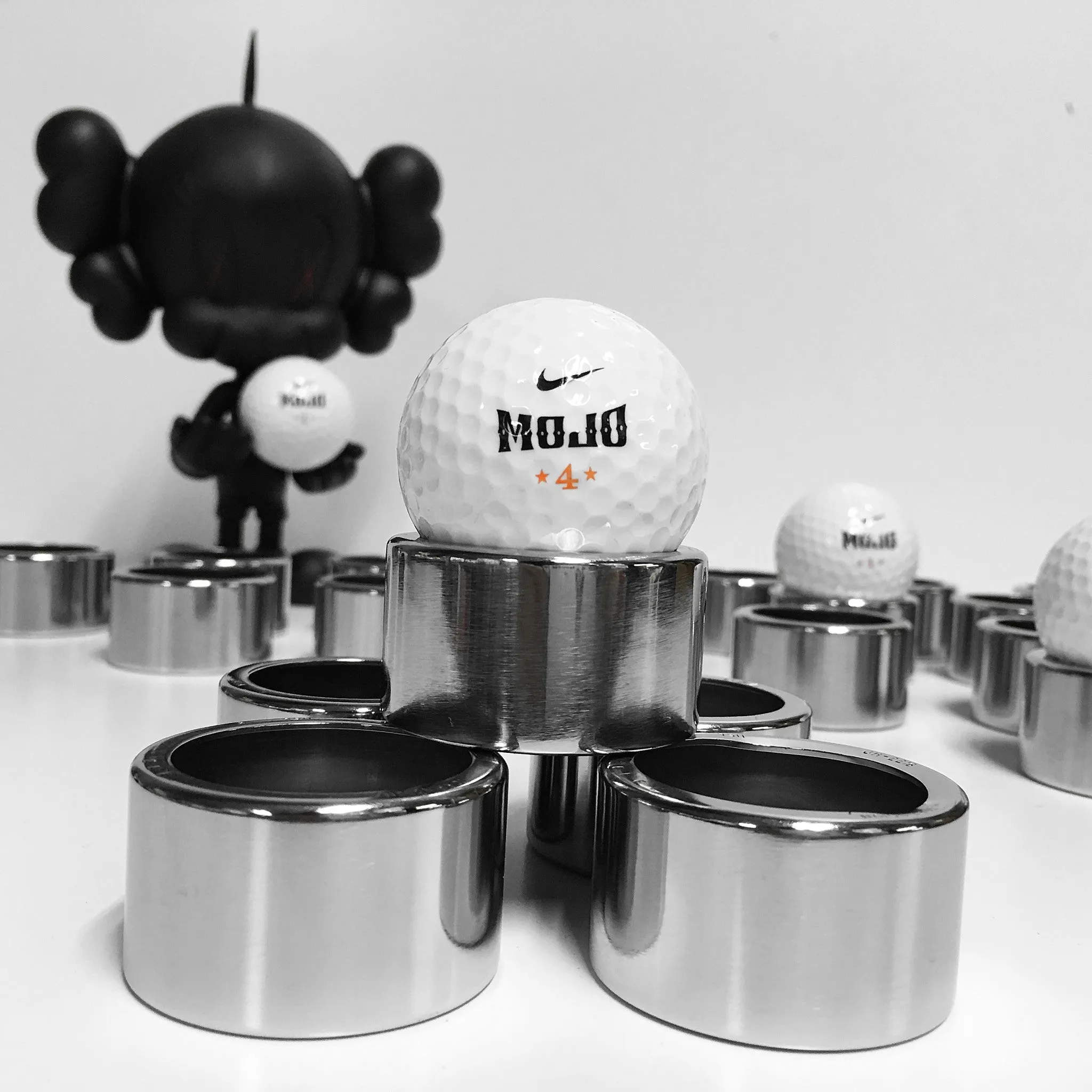 Ultra Premium Polished Autographed Golf Ball Display Autograph Steel Stand