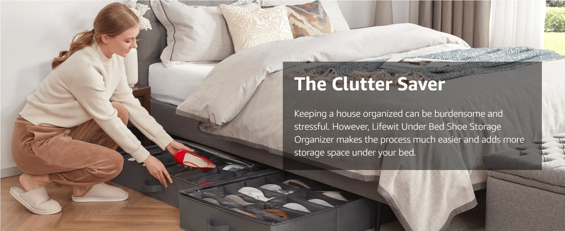 Under Bed Shoe Storage Organizer