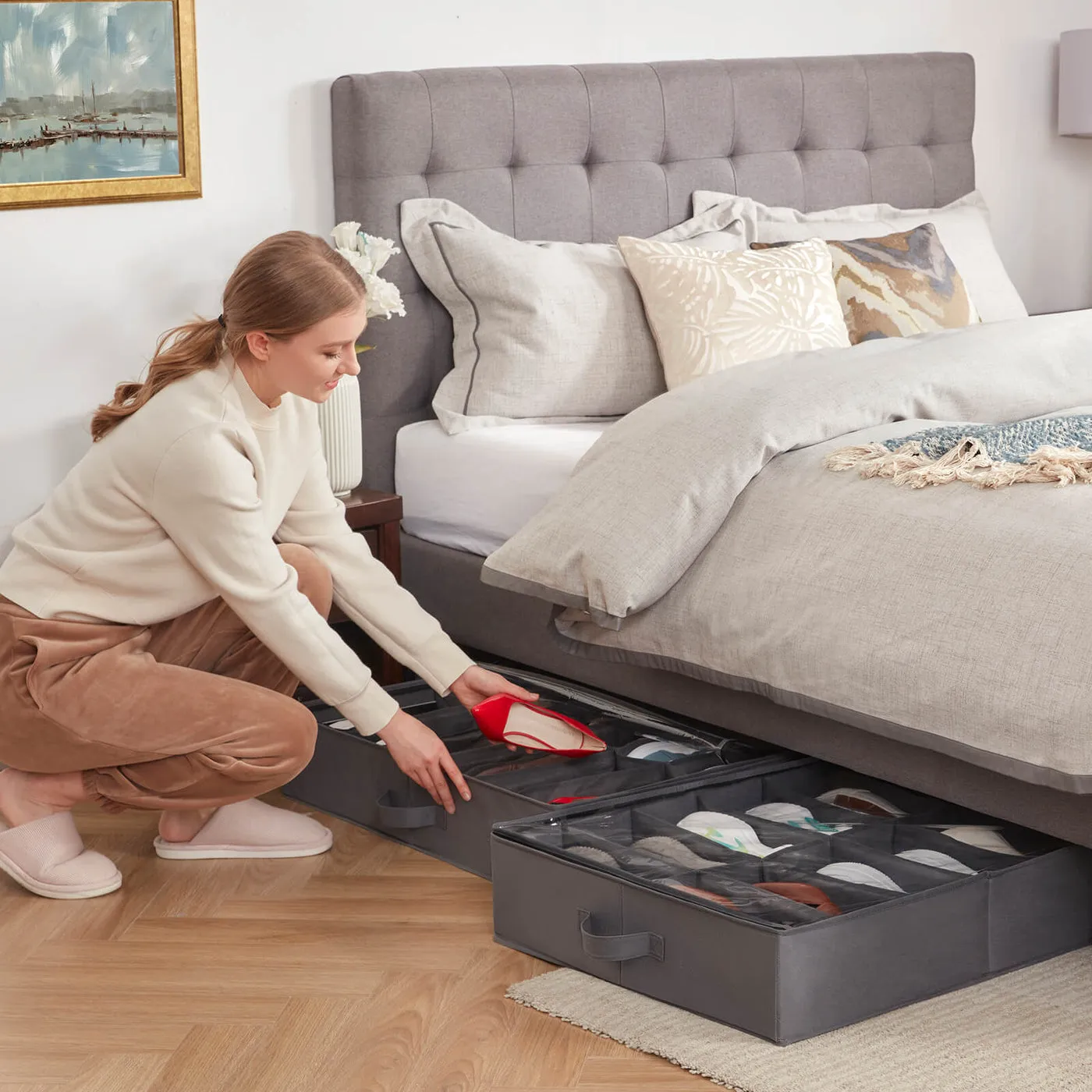 Under Bed Shoe Storage Organizer