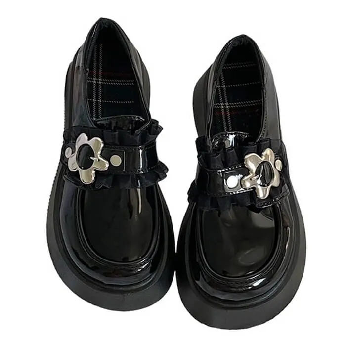 Uniwim Gift Flower Buckle Chunky Platforms