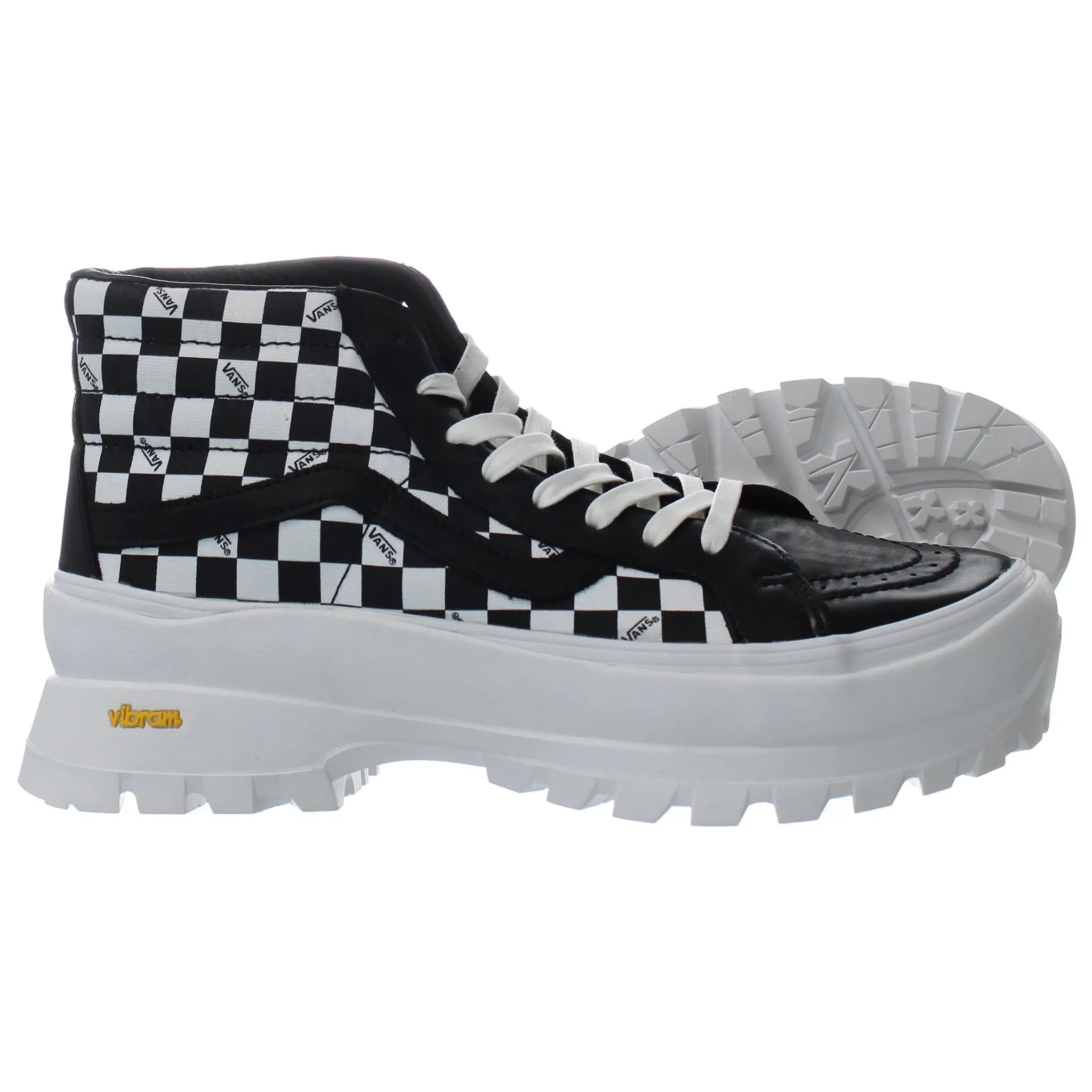 Vans SK8-Hi Vibram Lx Mens White/Black Boots