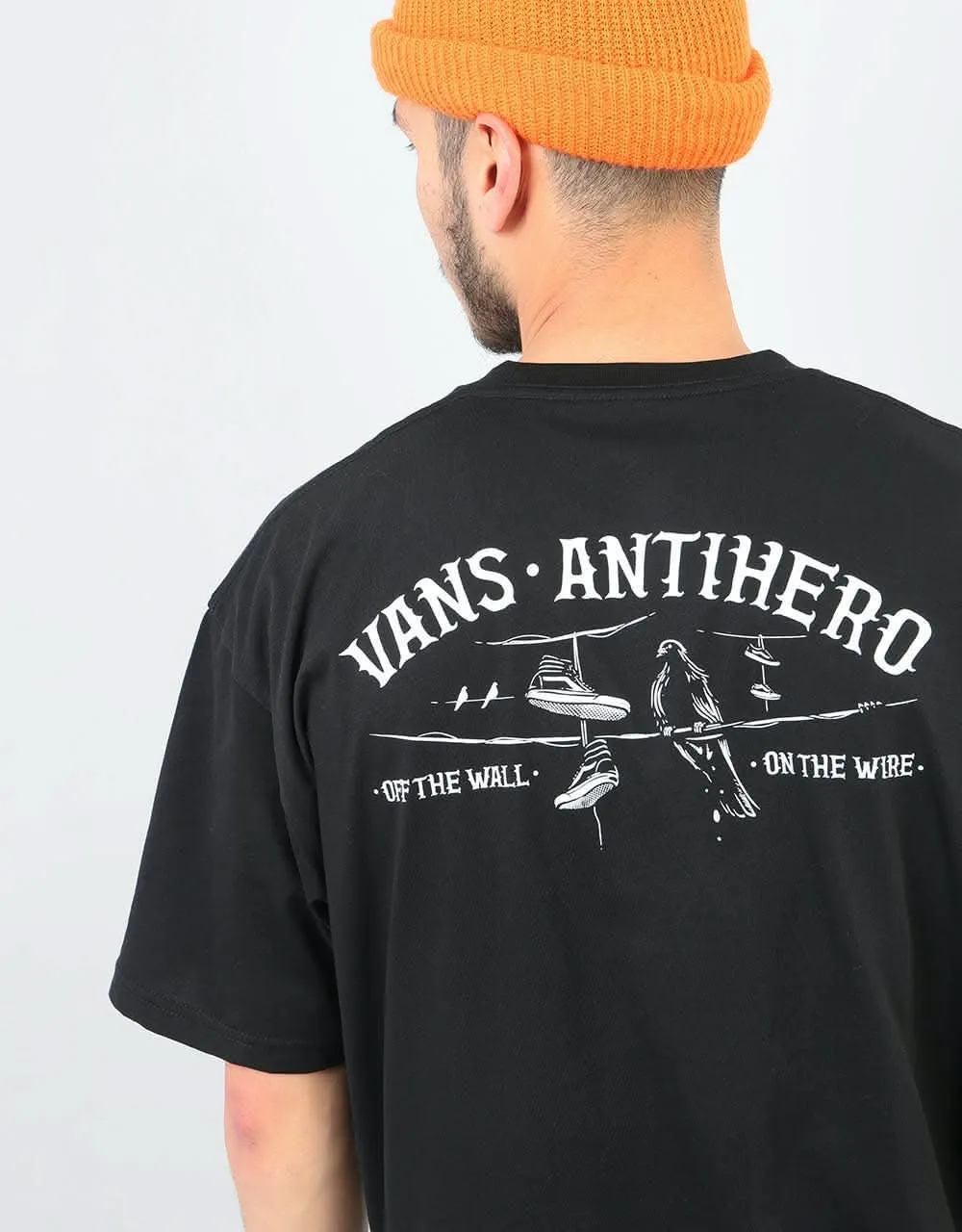 Vans x Anti Hero On the Wire T-Shirt - Black