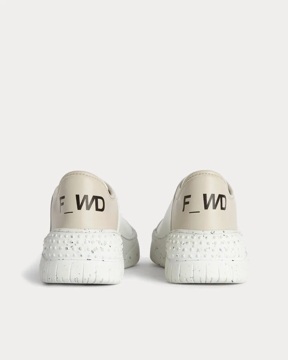 Vegan Leather Slogan White Low Top Sneakers