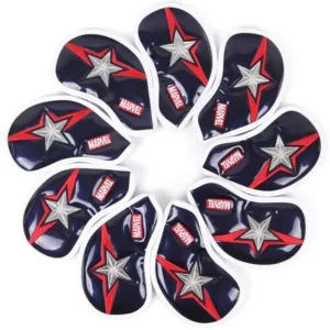 Volvik Marvel Captain America Iron Face Covers (9 pcs Set)