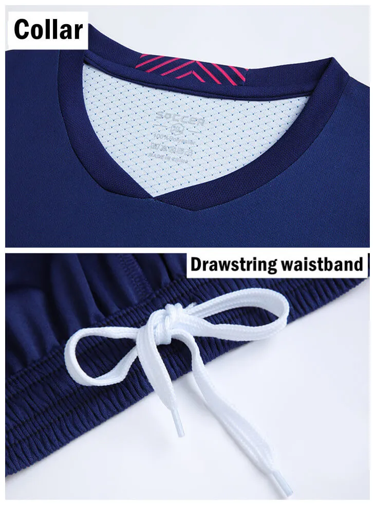 White Mint Football Training Uniform Kids Sports Wear