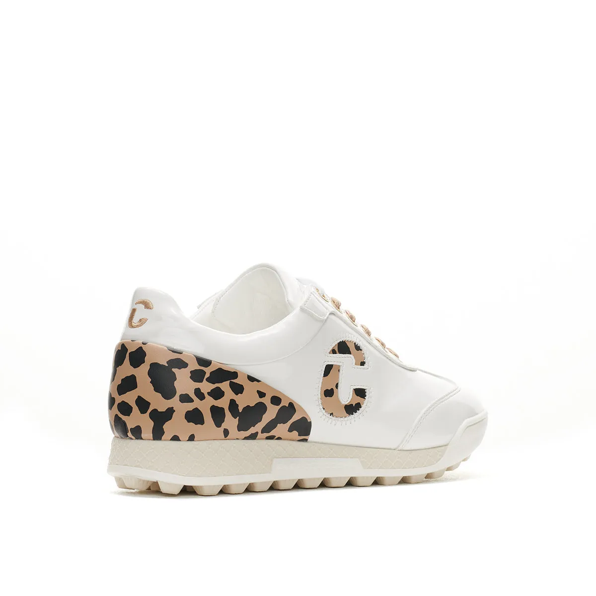 WOMEN'S KING CHEETAH WHITE GOLF SHOE