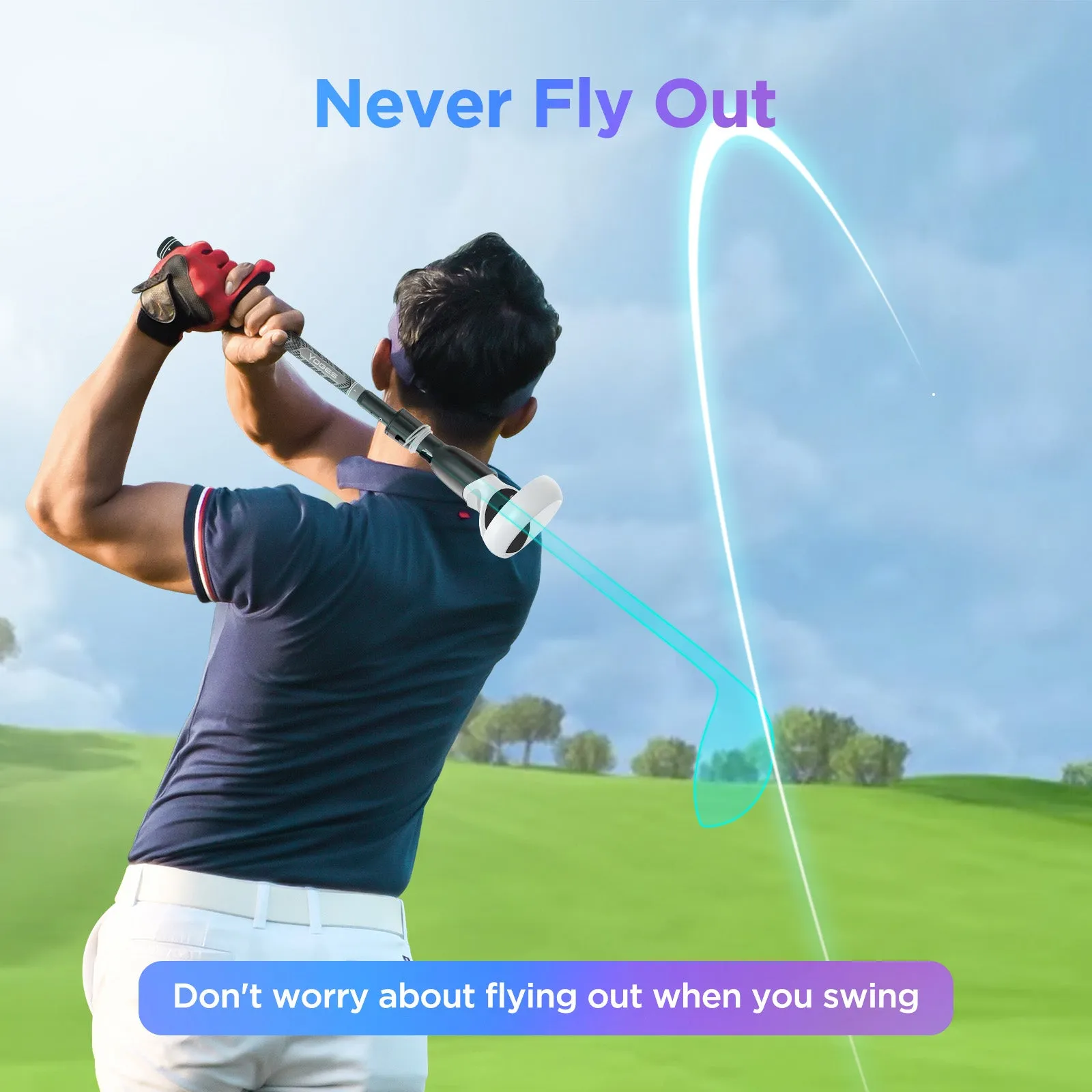 YOGES VR Q10 Golf Handle Attachment Compatible with Meta Oculus Quest 2 Controller