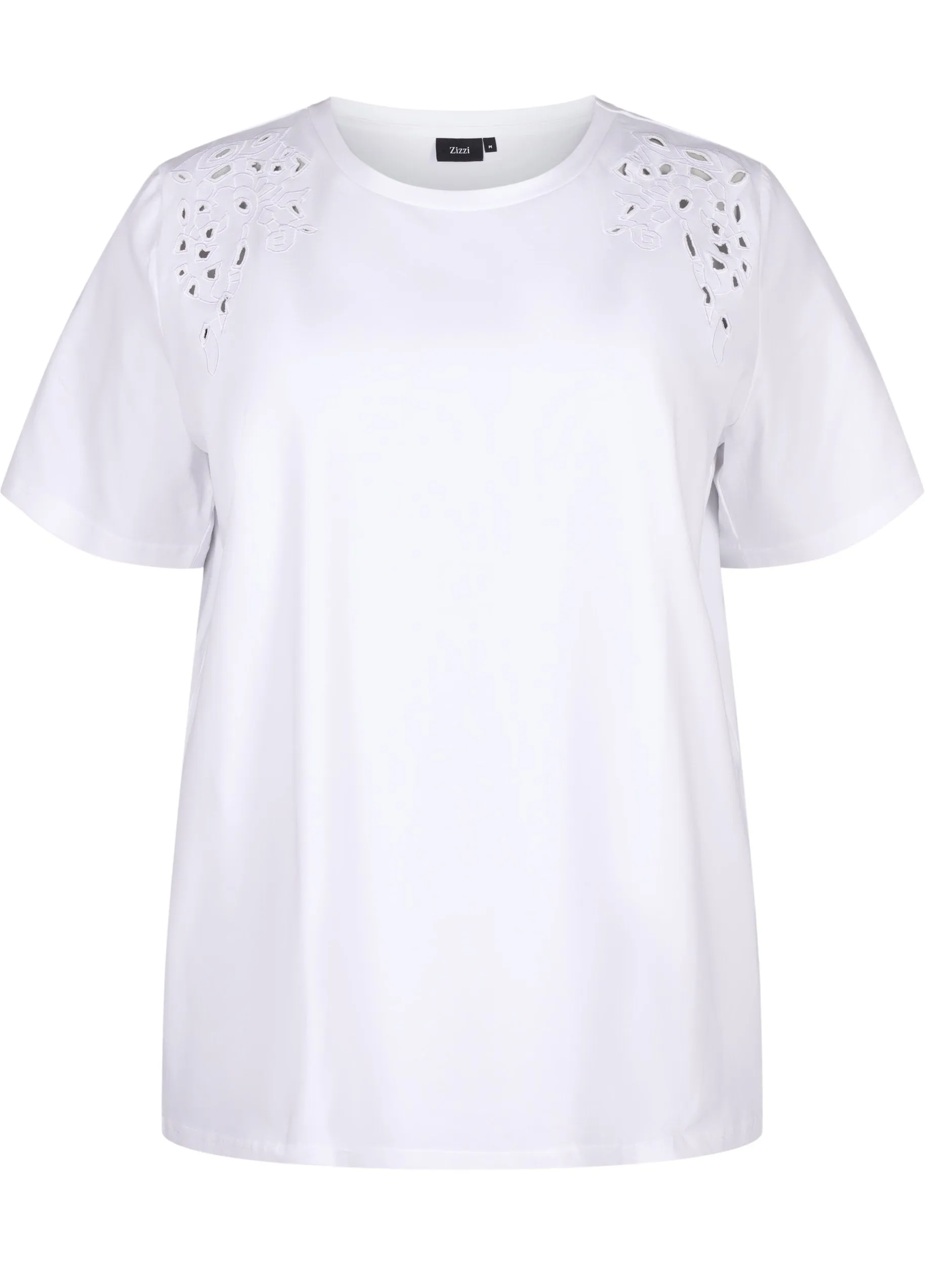 Zizzi Polly T-Shirt in White