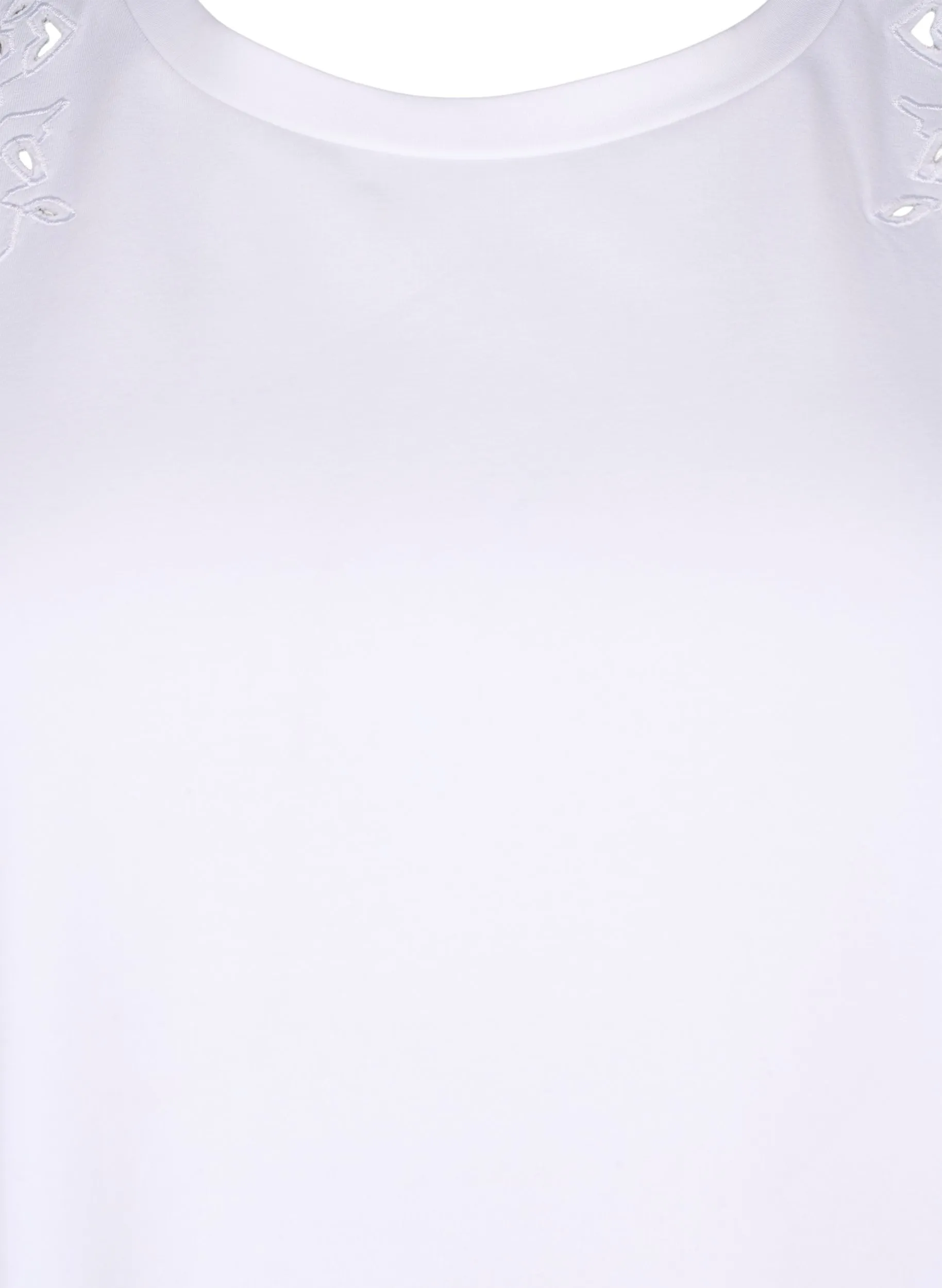 Zizzi Polly T-Shirt in White
